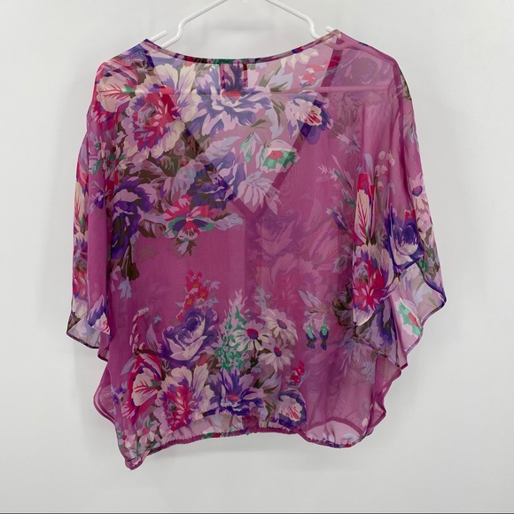 Free People Sheer Sequin Blouse Small - Picture 6 of 7